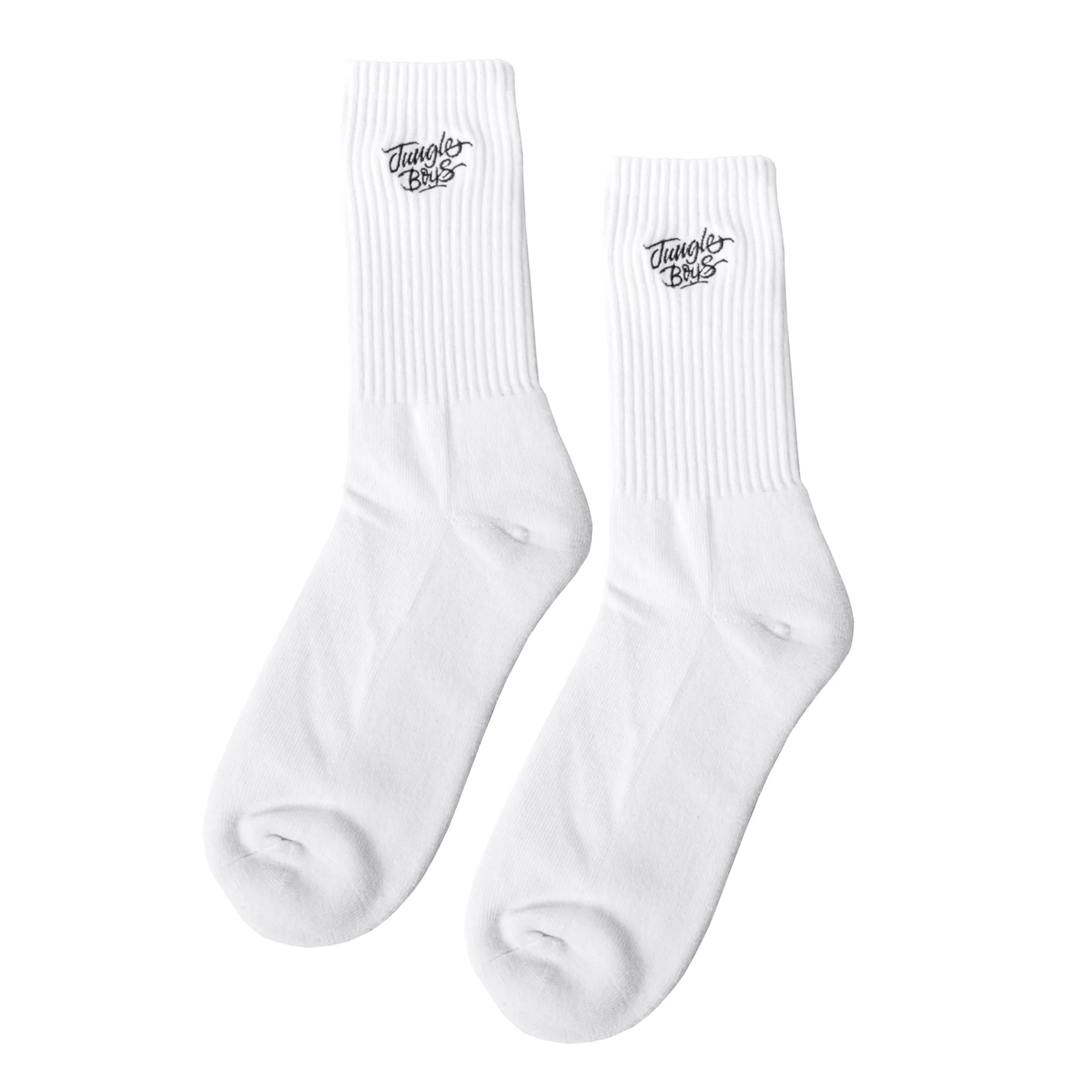 Photograph of product: Stacked Emblem Socks | White