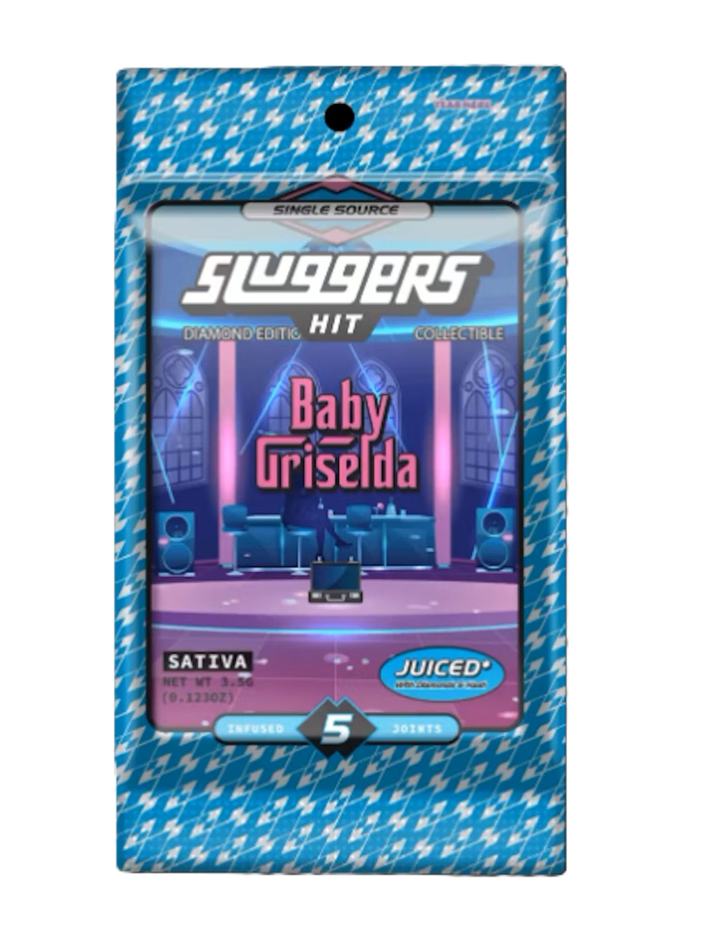 Photograph of product: Sluggers x Blanco | Baby Griselda (S) | Infused Joints .7g x 5pk