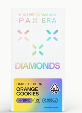 Photograph of product: ORANGE COOKIES DIAMOND PAX POD 1G