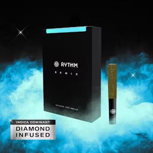 Photograph of product: Rythm REMIX Blueberry Kush Infused Preroll - 1g