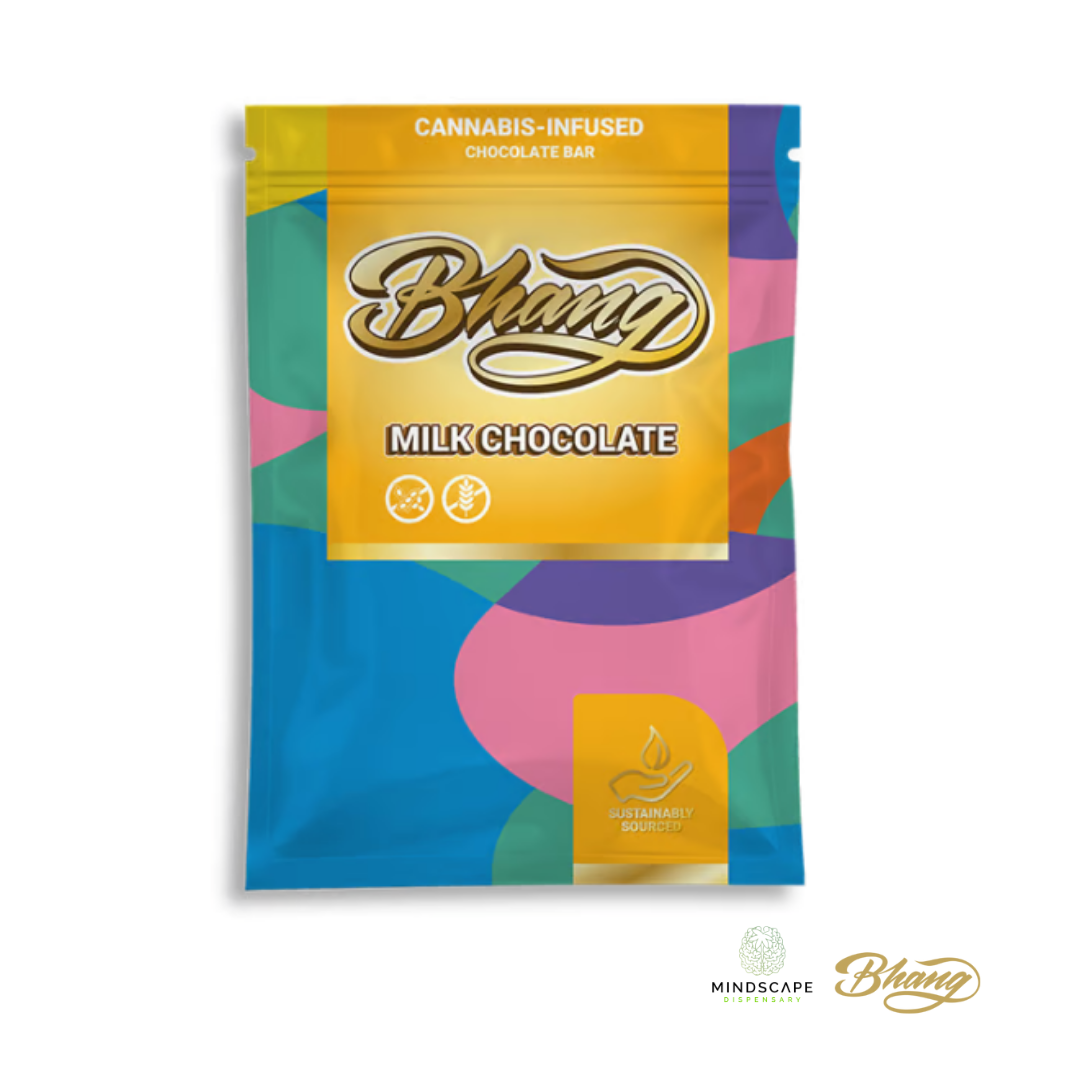 Photograph of product: Bhang Milk Chocolate Bar Oui'd 100mg