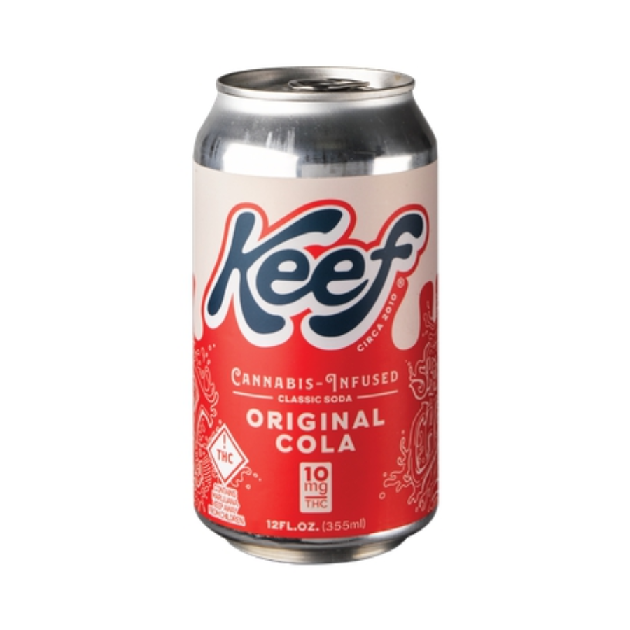 Photograph of product: Keef Cola (H) "Original Cola" Cannabis Infused Soda 10mg