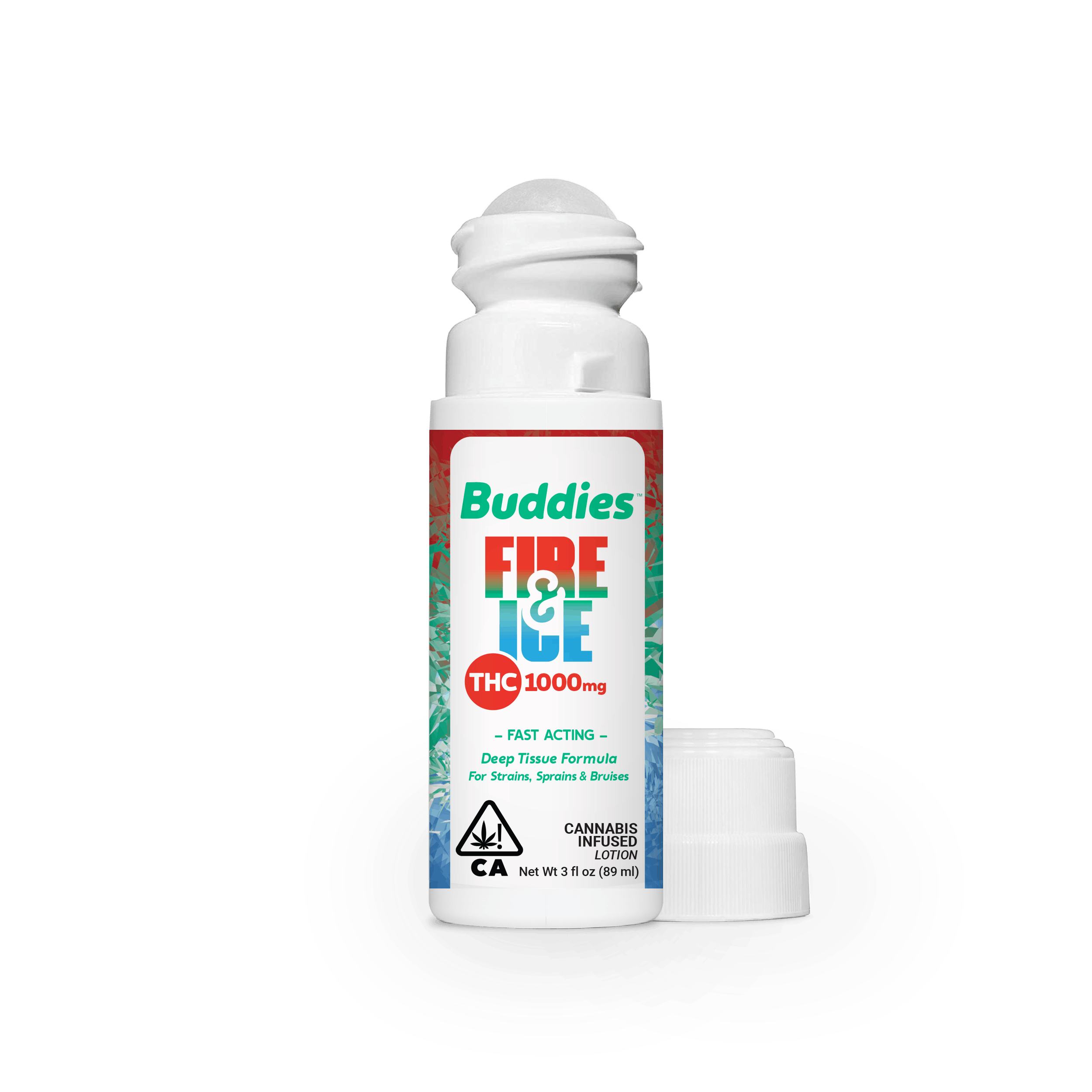 Photograph of product: Buddies | Fire & Ice TH-oui Rich Topical Roll-On | 3oz