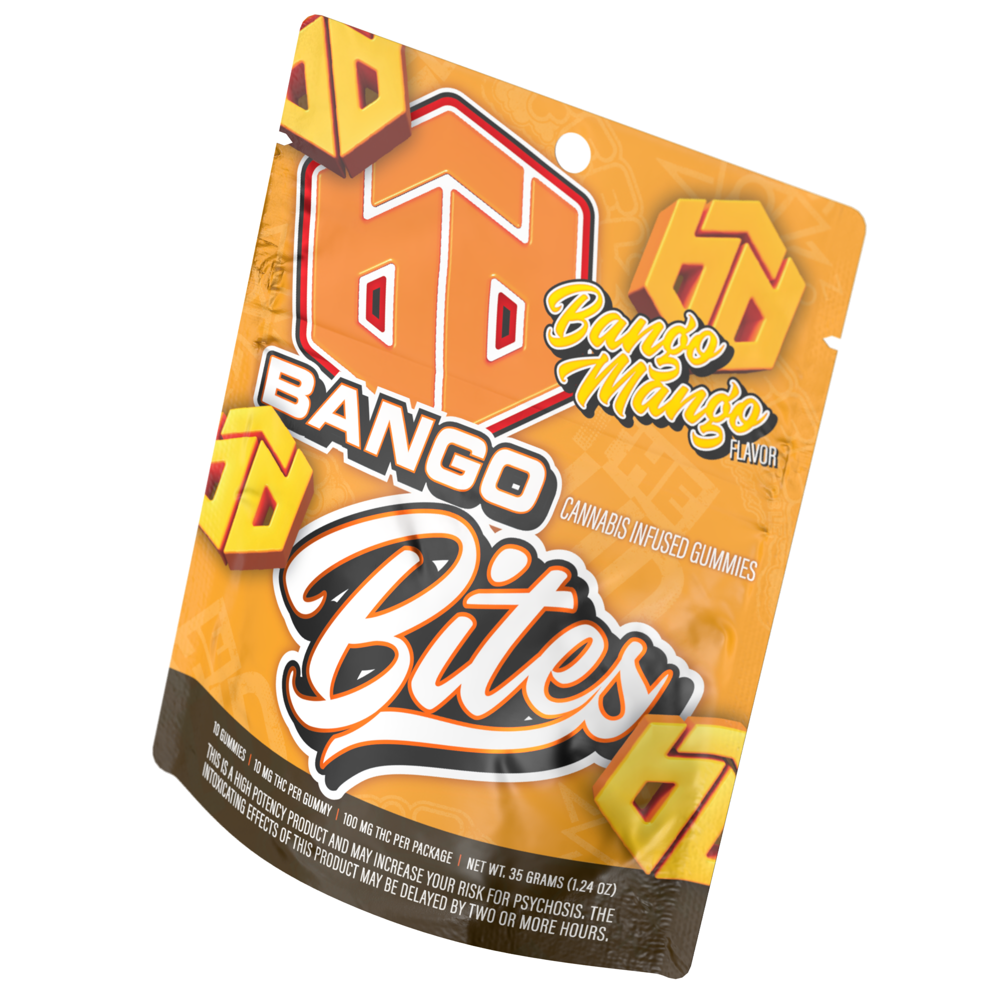 Photograph of product: Bango Mango | Fruit Chews | 10mg/10pk | 100mg