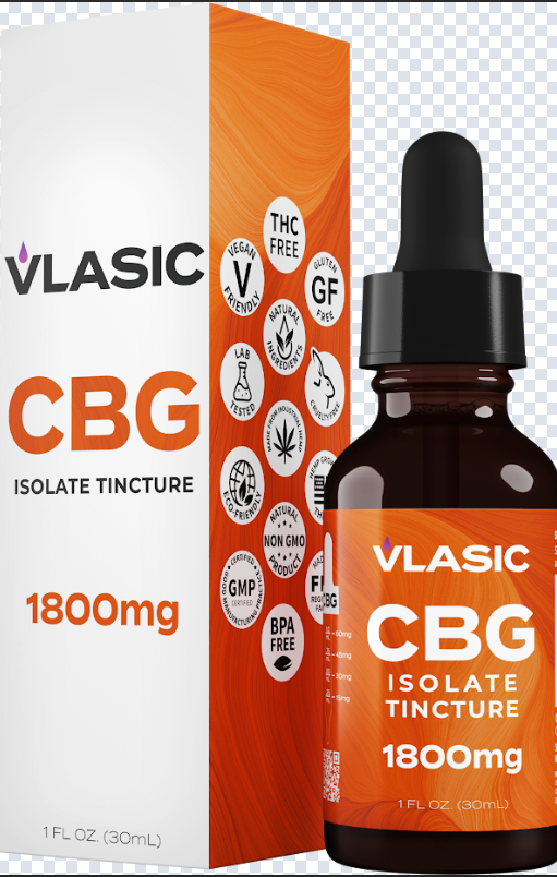 Photograph of product: Vlasic CBG Isolate Tincture - 1800mg