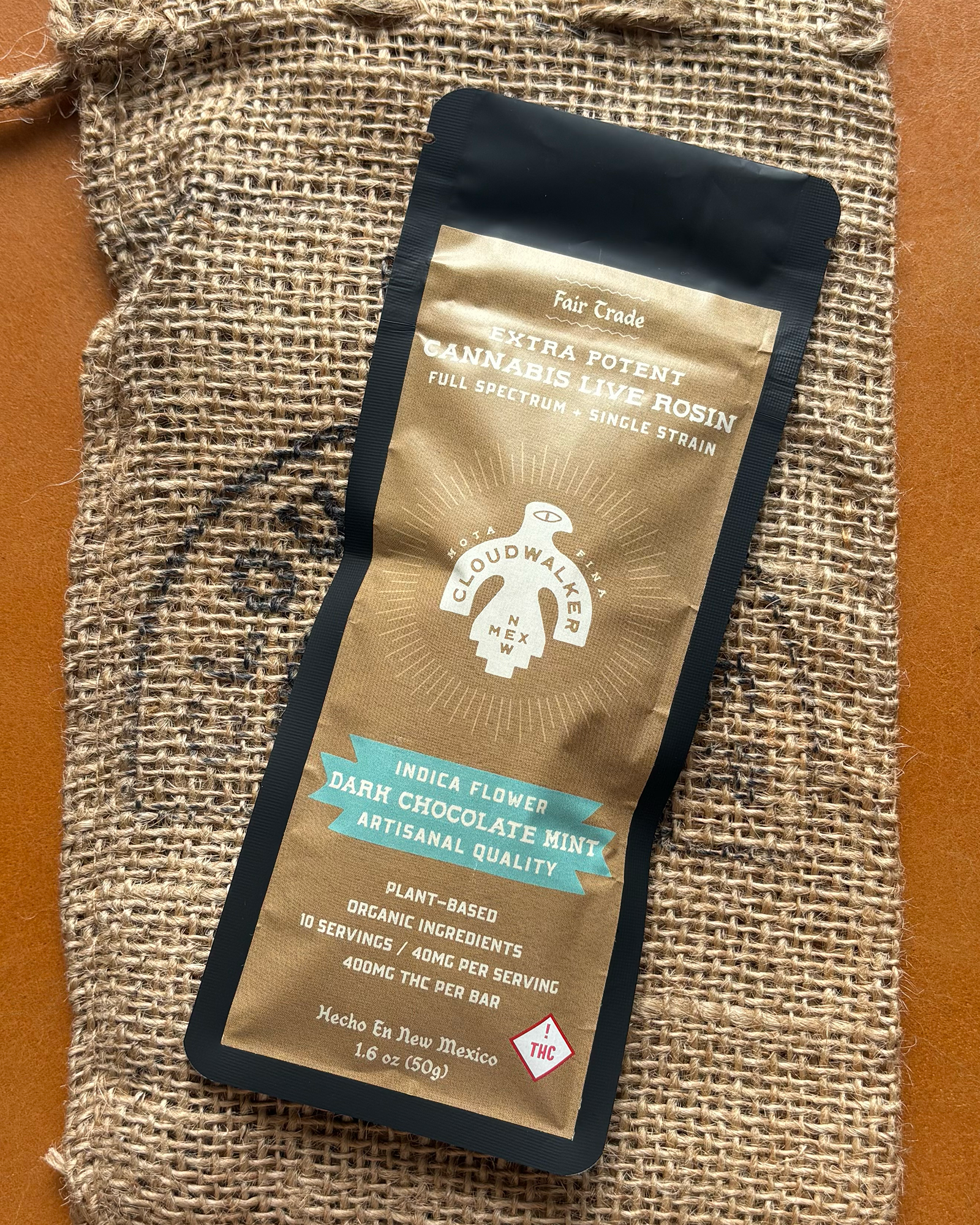 Photograph of product: Mint | Dark Chocolate | Medical Chocolate (400mg TH-oui)