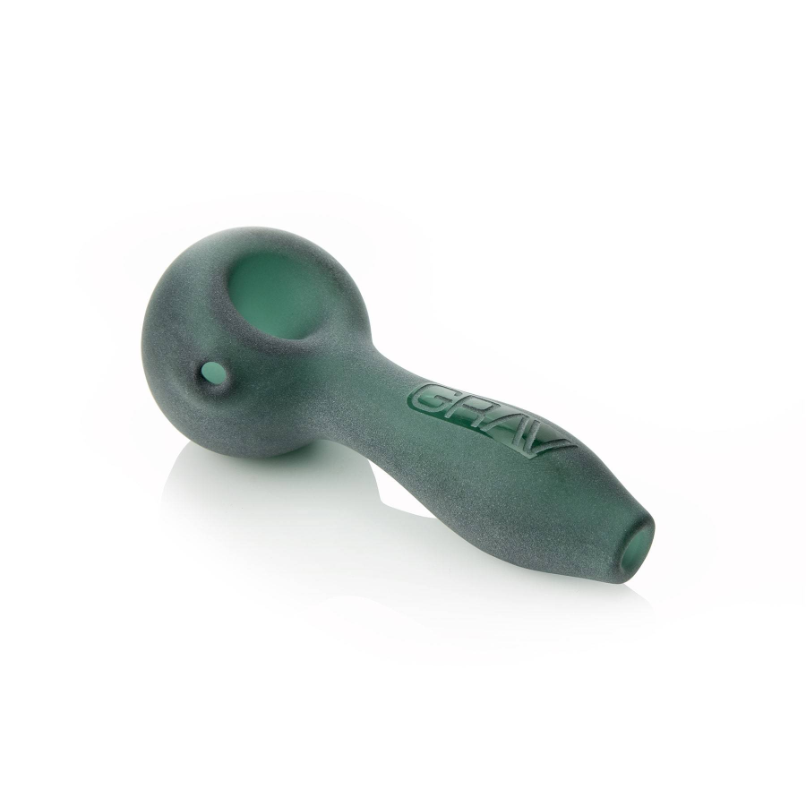 Photograph of product: Grav Labs Sandblasted Spoon Pipe- Lake Green