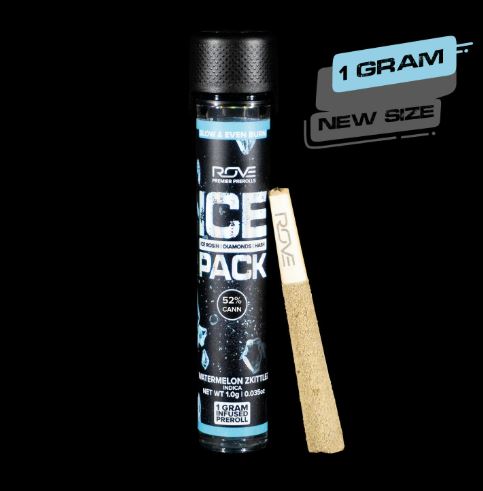 Photograph of product: Apple Fritter Diamond/au chocolat Infused Preroll (1g)