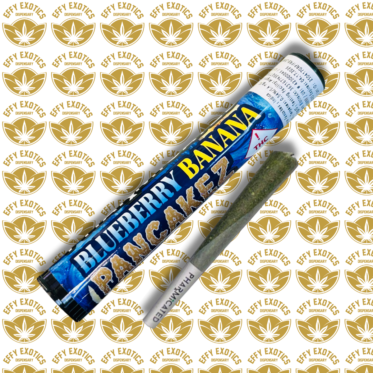 Photograph of product: PhD Infused Preroll - Blueberry Banana Pancakez (I)