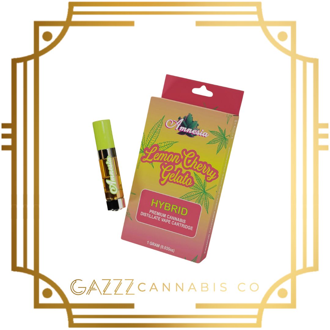 Photograph of product: Amnesia Lemon Cherry Gelato Vape Cartridge