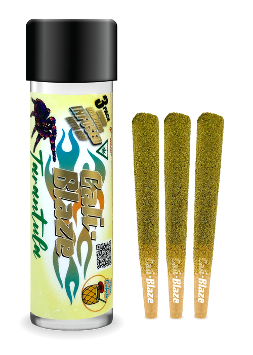 Photograph of product: Cali Blaze - Pina Colada 3-Pack 1g Liquid Diamonds Infused Pre-Rolls