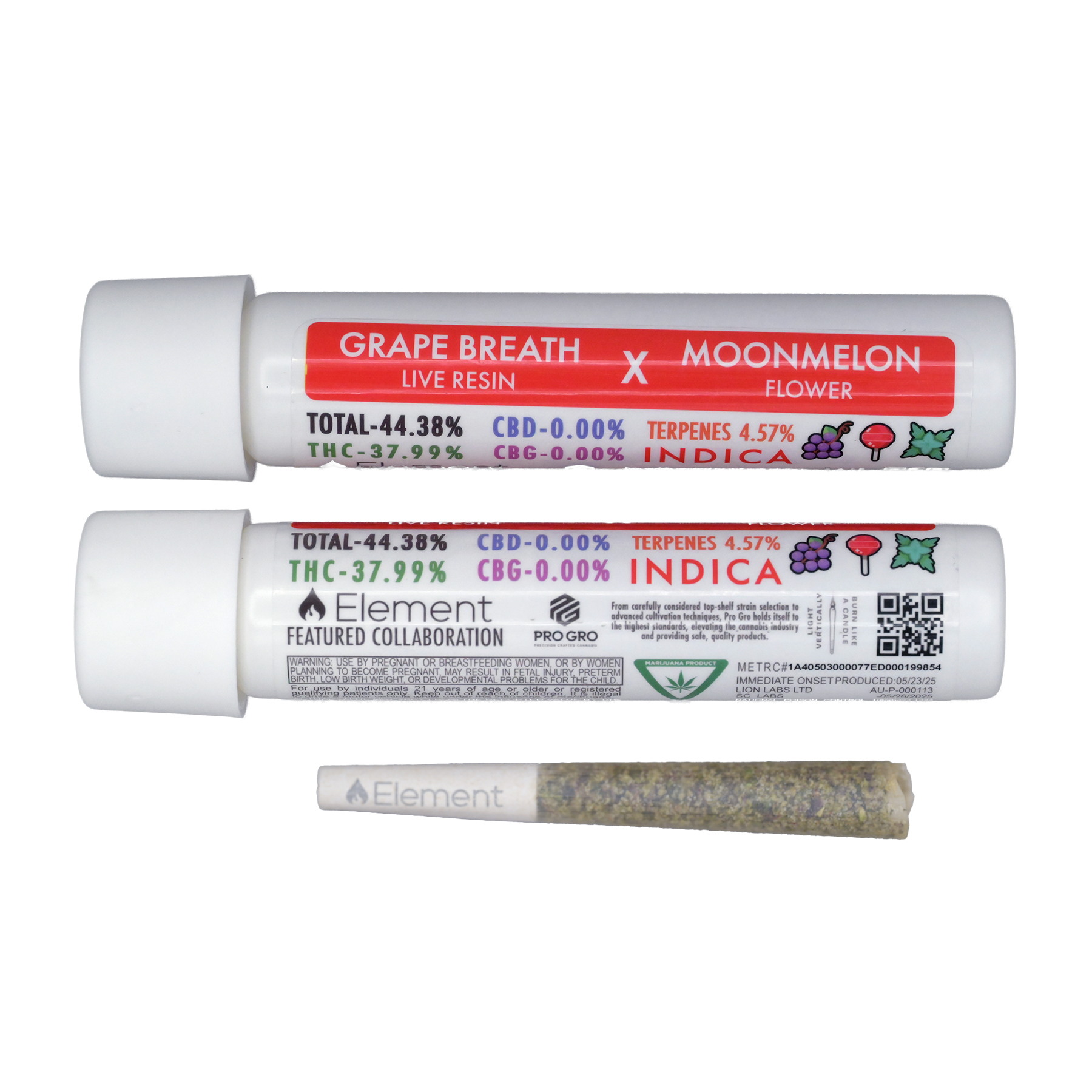 Photograph of product: Moonmelon x Grape Breath Live Resin Joint