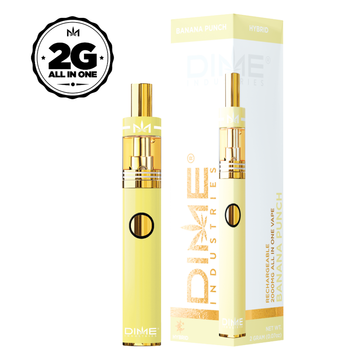 Photograph of product: DIME Signature Line | Banana Punch Disposable | 2.0g