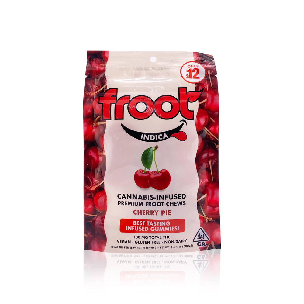 Photograph of product: Froot - 10pk Cherry Pie Gummies 100mg