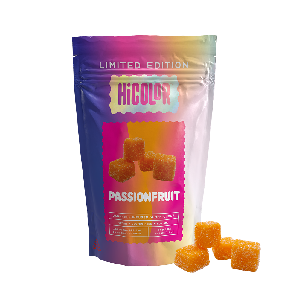 Photograph of product: RSO Hybrid Passion Fruit Gummies 10mg 10pk