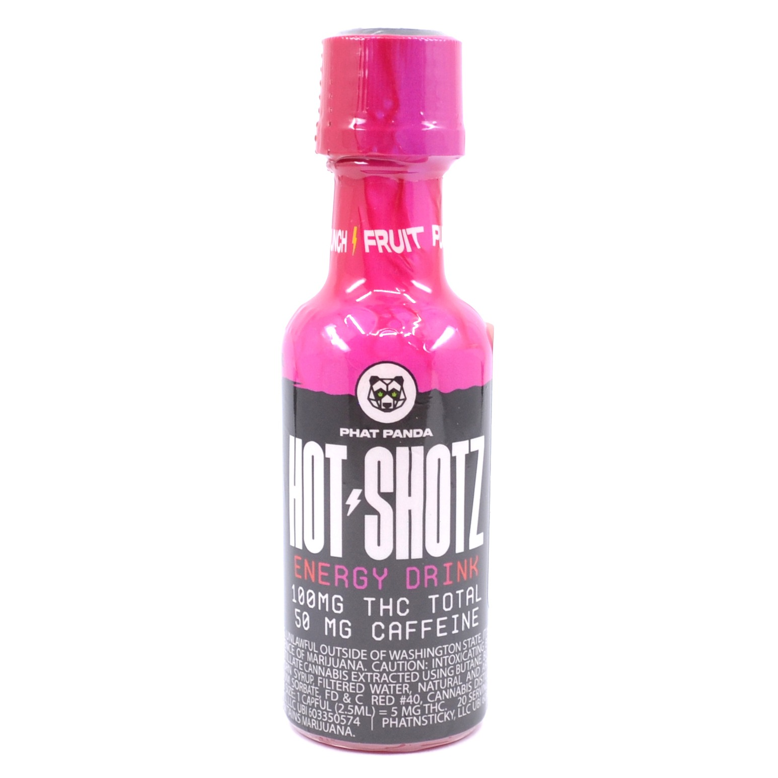 Photograph of product: Fruit Punch Energy Hot Shotz 100mg
