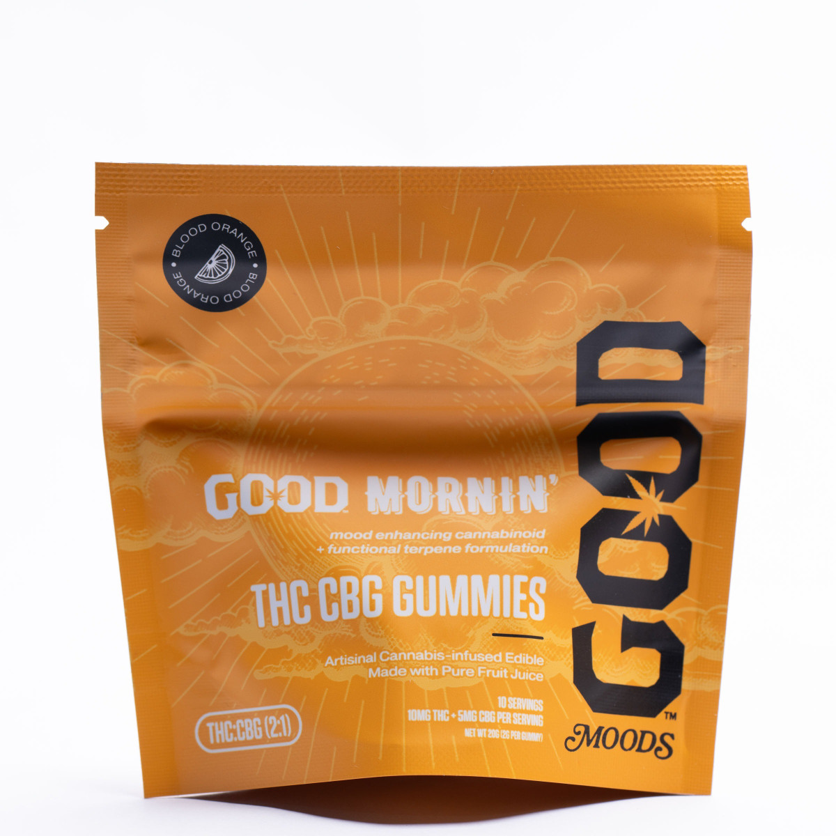 Photograph of product: Good Mornin' 2:1 (100mg) TH-oui:CBG Gummies by GOOD Oui'd