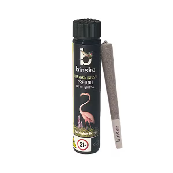 Photograph of Product: Binske - Chrome Berry - 1g Pre roll