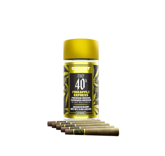 Photograph of product: PINEAPPLE EXPRESS .5G INFUSED MINI BLUNT 5 PACK