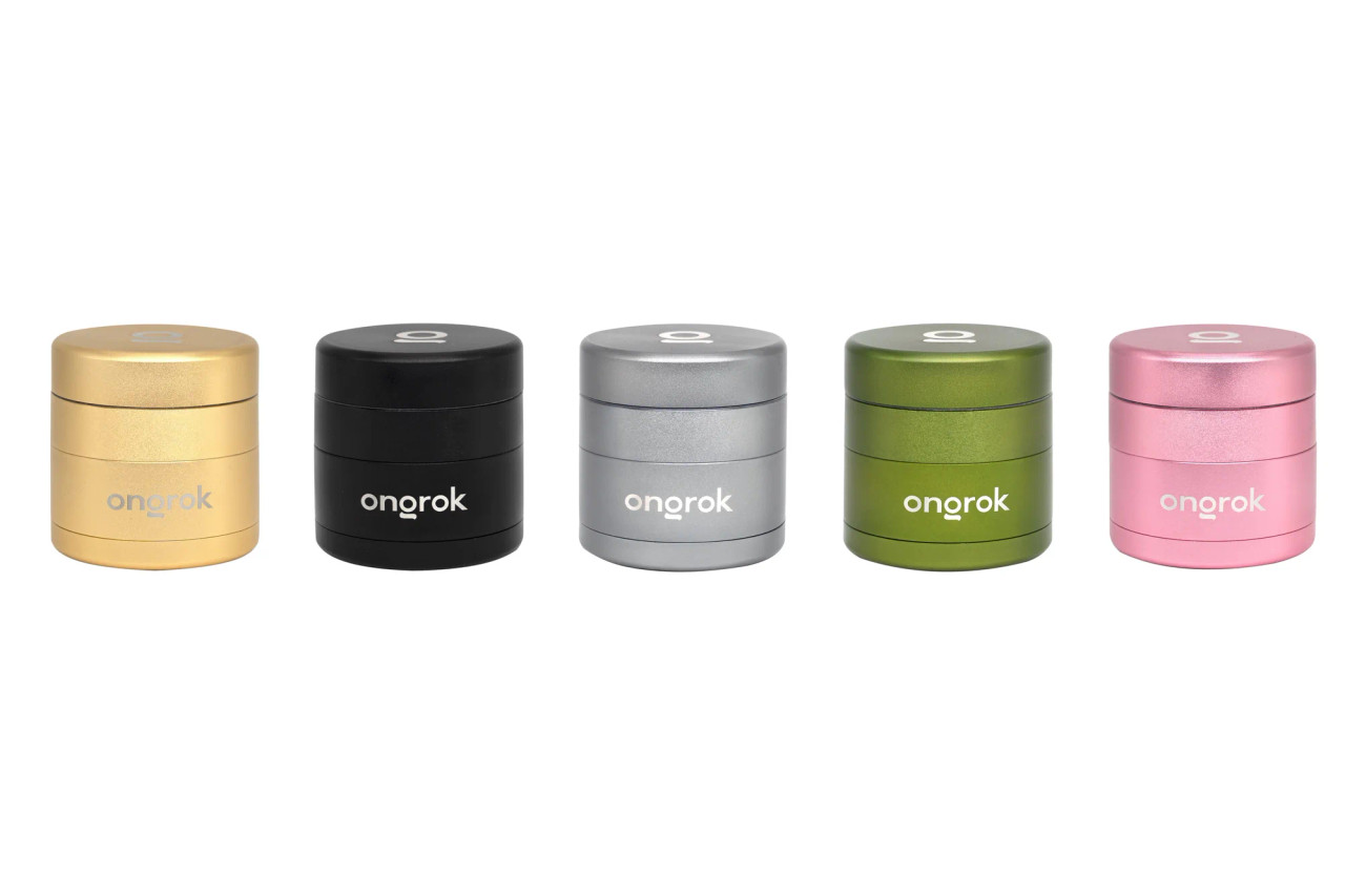 Photograph of product: ONGROK | 4pc. Premium EZ  Grinder | 55mm | Silver