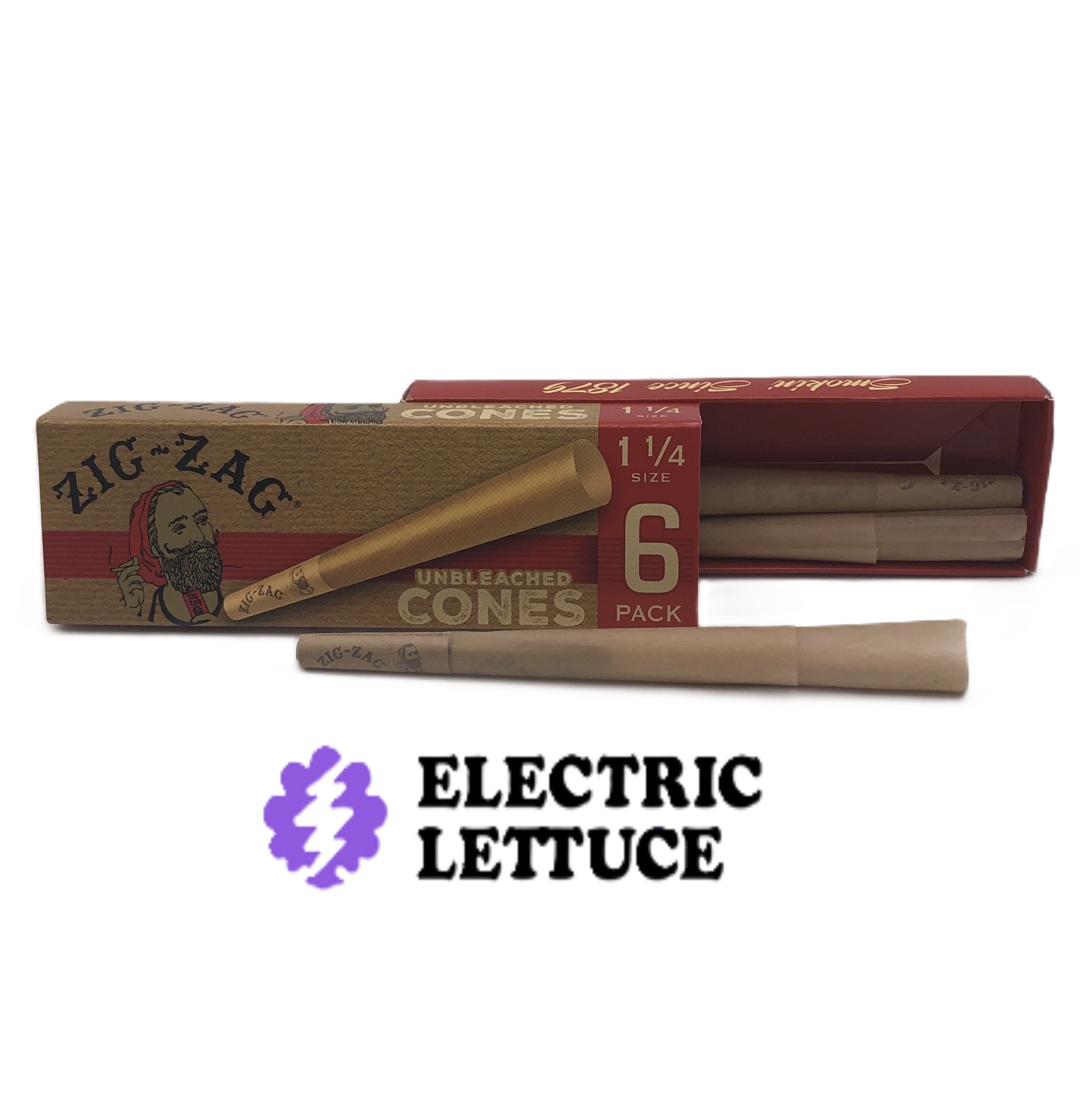 Photograph of product: Zig-Zag 1 1/4" 6pk Cones