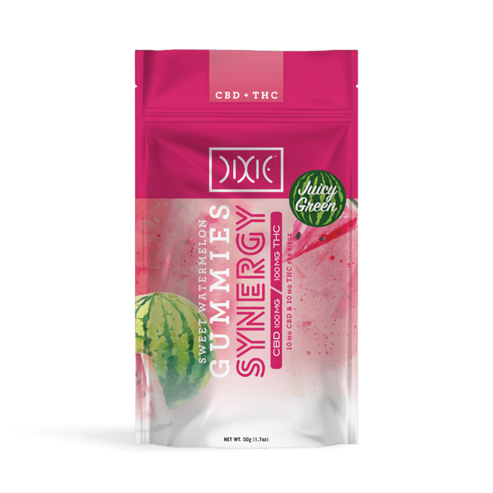 Photograph of product: Synergy 1:1 Sweet Watermelon Gummies | 100mg