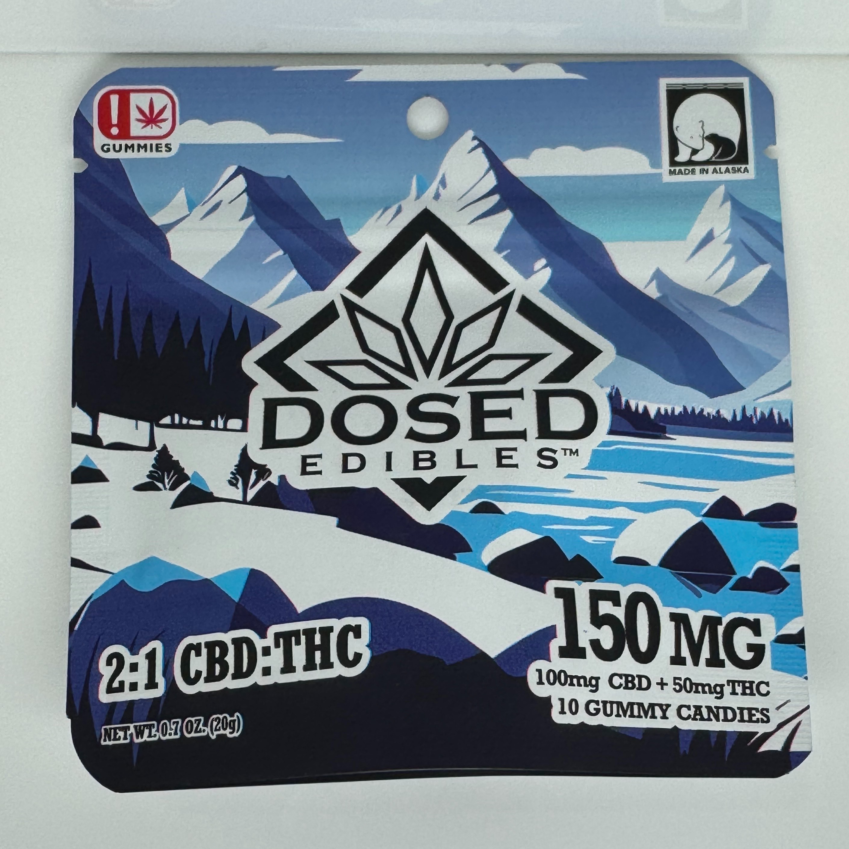 Photograph of product: 2:1 TH-oui:CBD 150mg gummies