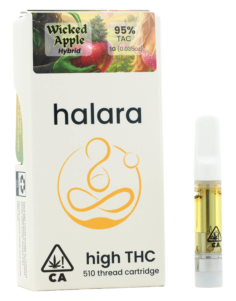 Photograph of product: Halara | Wicked Apple High THC | 1G Cartridge