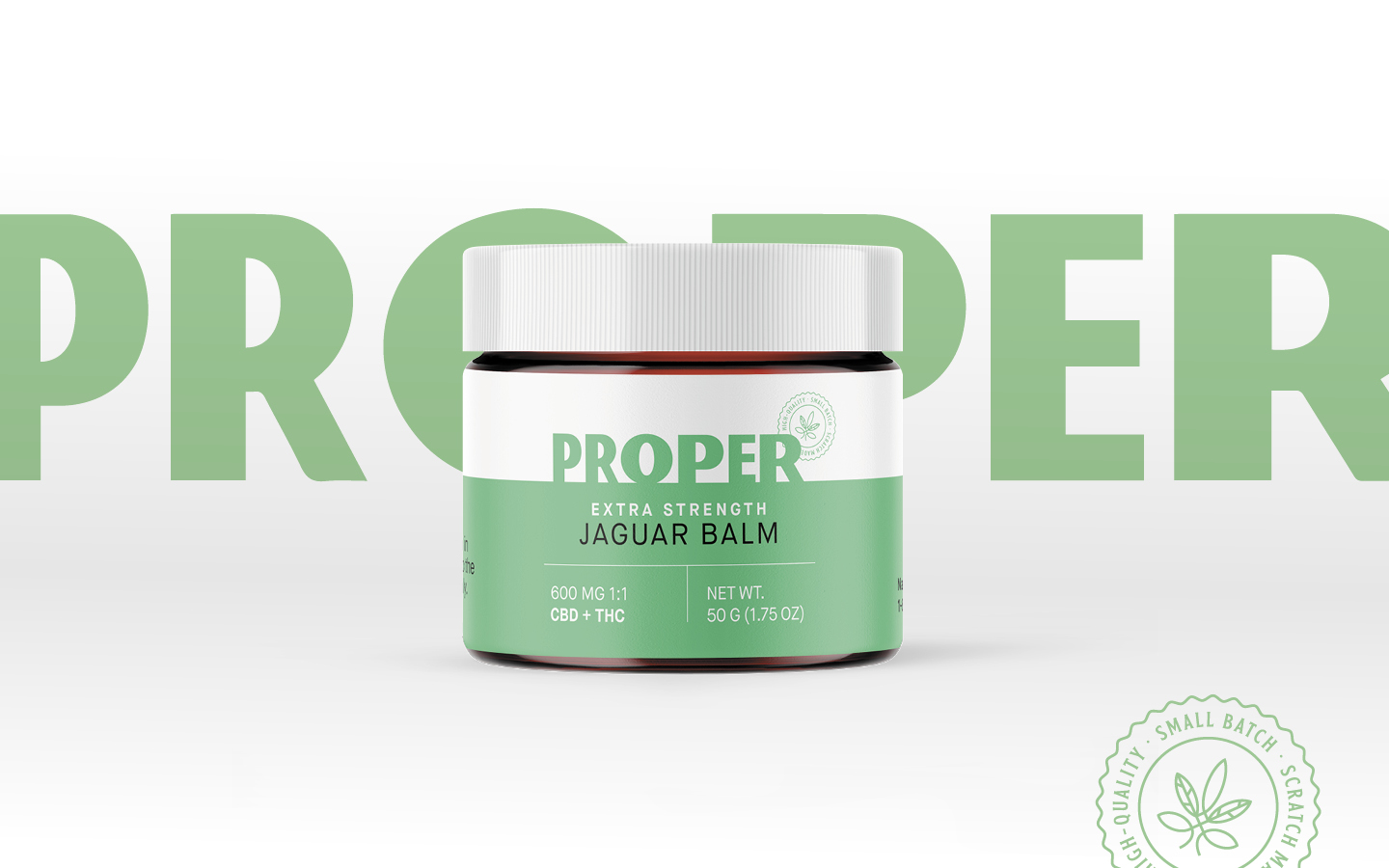 Photograph of product: Proper - Jaguar Balm - 1000mg CBD : 1000mg TH-oui