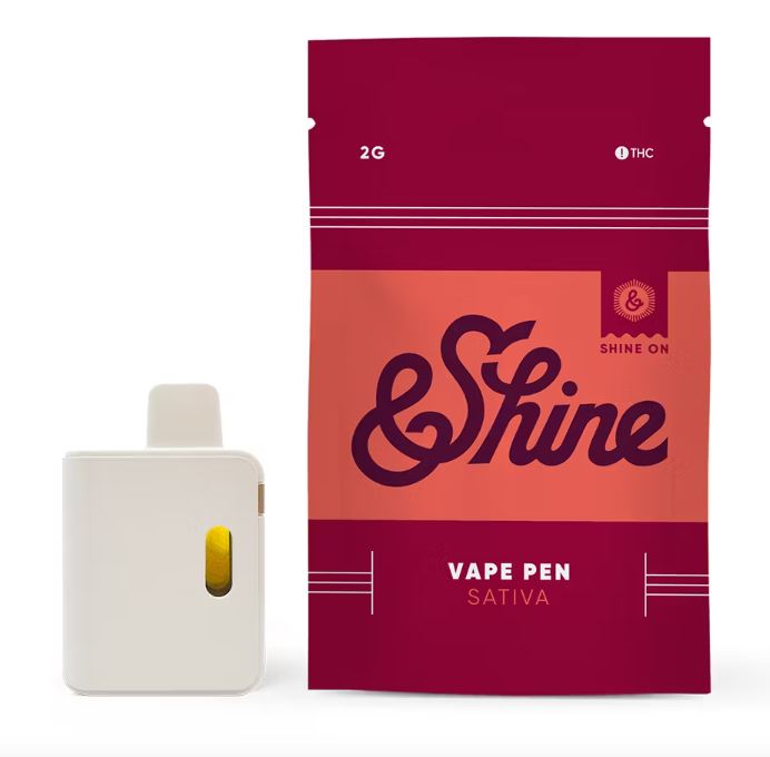 Photograph of product: &Shine Super Lemon Haze Vape Pen /2000mg - 1202