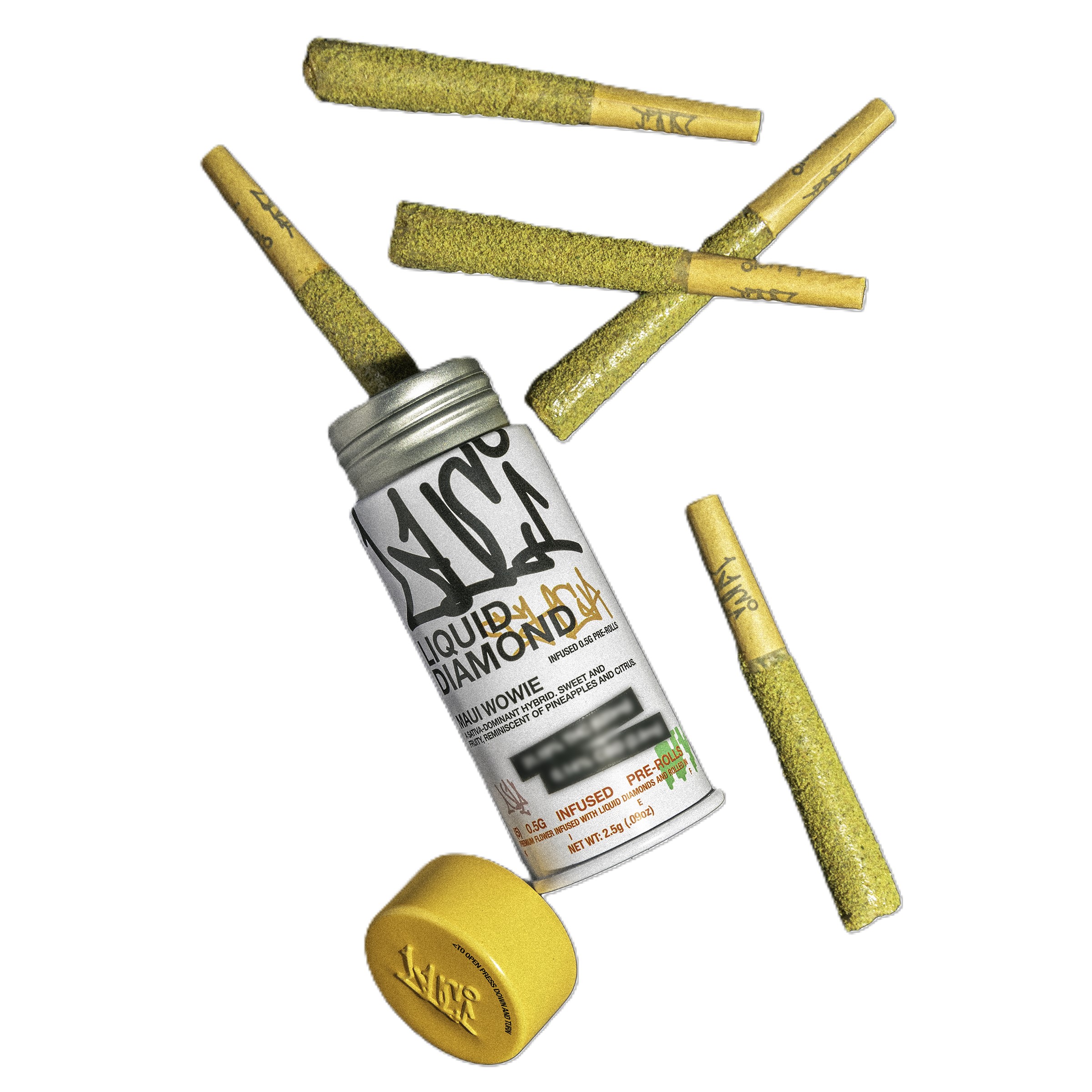 Photograph of product: Luci | Maui Wowie | Liquid Diamond 5 Pack | .5g