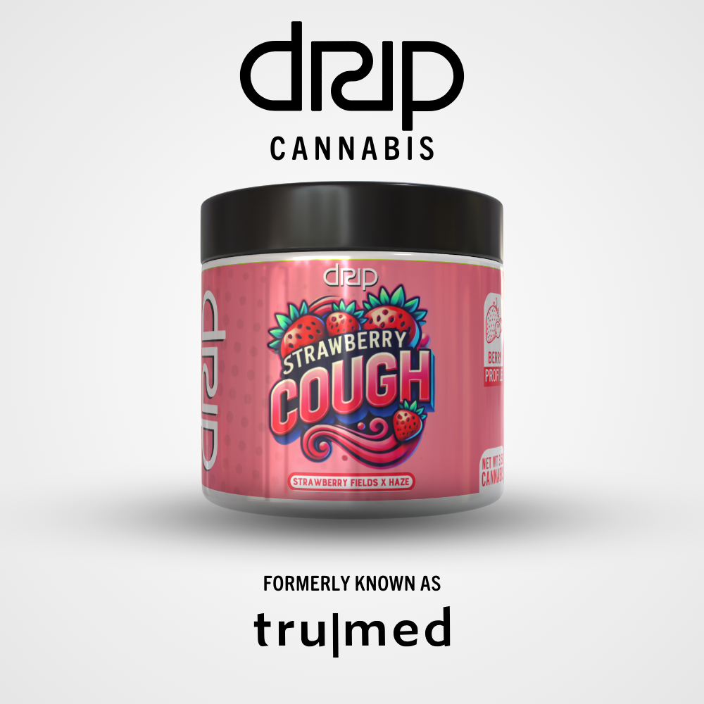 Photograph of product: (DRIP) Top-Shelf Flower 3.5g (Strawberry Cough)