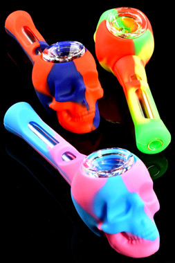 Photograph of product: 5"  Silicone Skull Hand Pipe