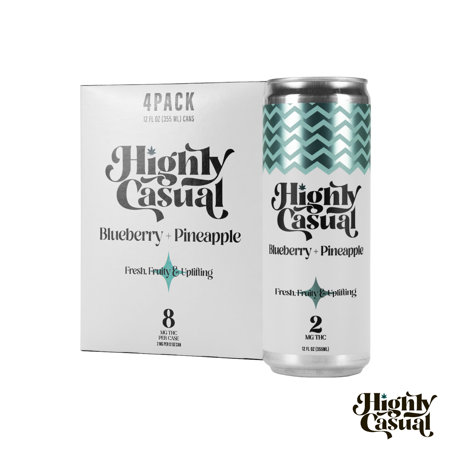 Photograph of product: Lemon Lime 4pk Infused Seltzer - 8mg