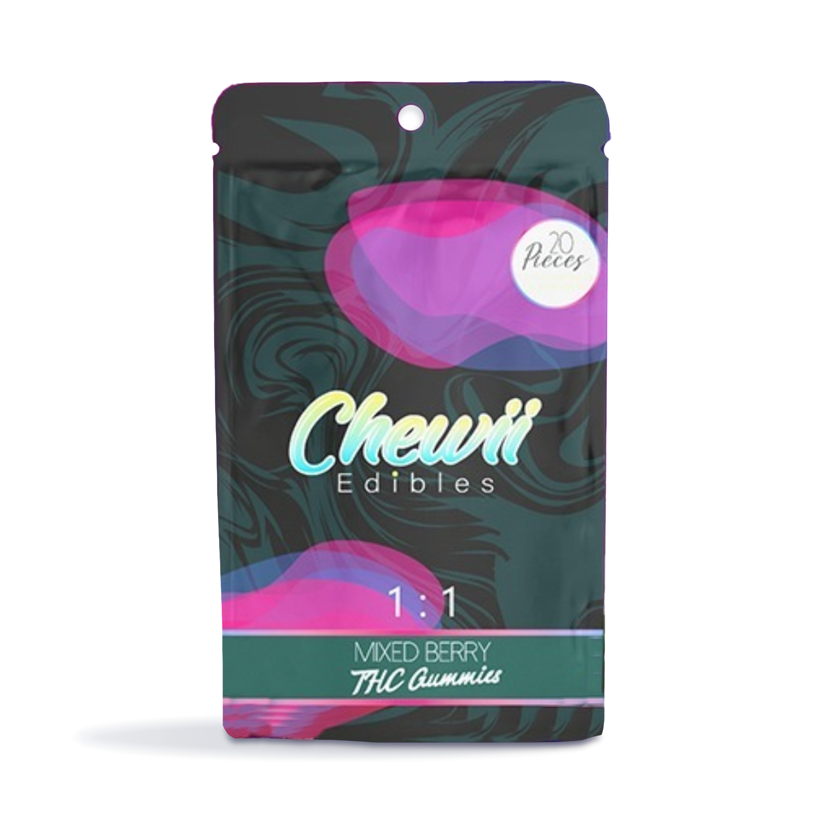 Photograph of product: 1:1 Mixed Berry Gummy 20-pack