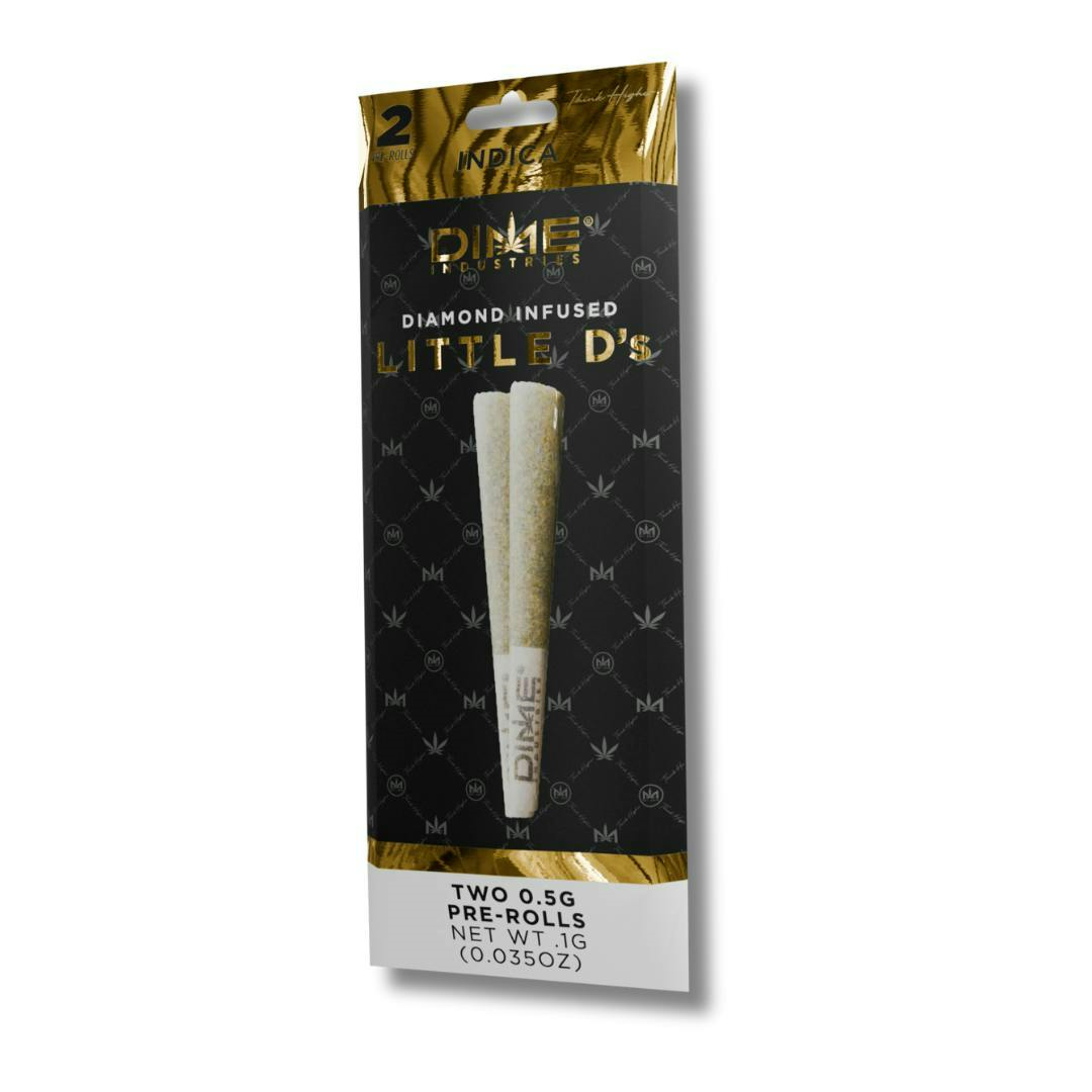 Photograph of product: ANIMAL SHEB MINTZ - LITTLE D'S - INFUSED PRE-ROLLS 2PK