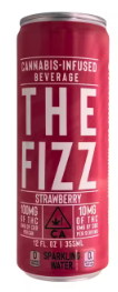 Photograph of product: 100mg Strawberry Sparkling Water - Fizz