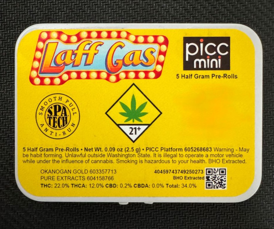 Photograph of product: Blue Dream & Pineapple Express (Badder) [DOH] 5pk - by Laff Gas