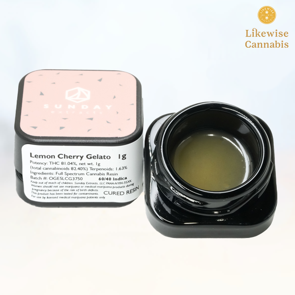 Photograph of Product: LEMON CHERRY GELATO 1G CURED RESIN