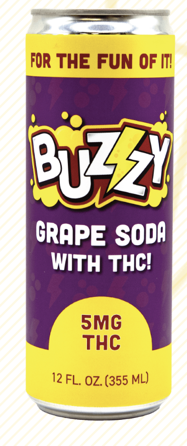 Photograph of product: Grape Soda | 5mg | Infused Soda | Buzzy