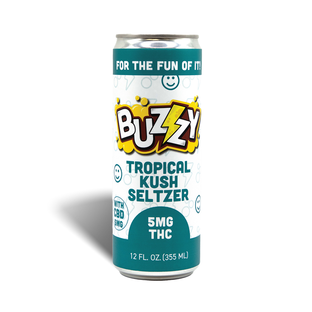 Photograph of Product: Tropical Kush Seltzer - 12 oz