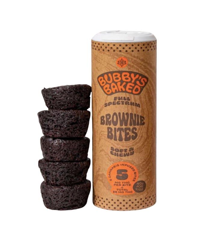 Photograph of product: Brownie Bites 25mg 5pk