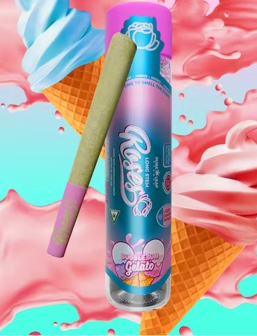 Photograph of Product: PR | Bubblegum Gelato | 1g | Infused | Long Stem | Roses