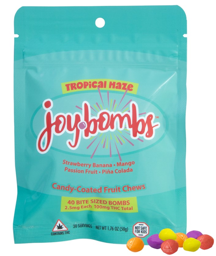 Photograph of product: Joybombs Tropical (2.5mg, 40 pack)