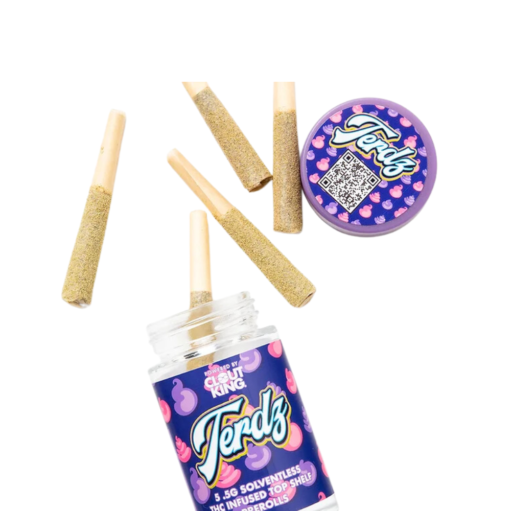 Photograph of product: Clout King - 5 Pack Infused Prerolls - Milk Steak