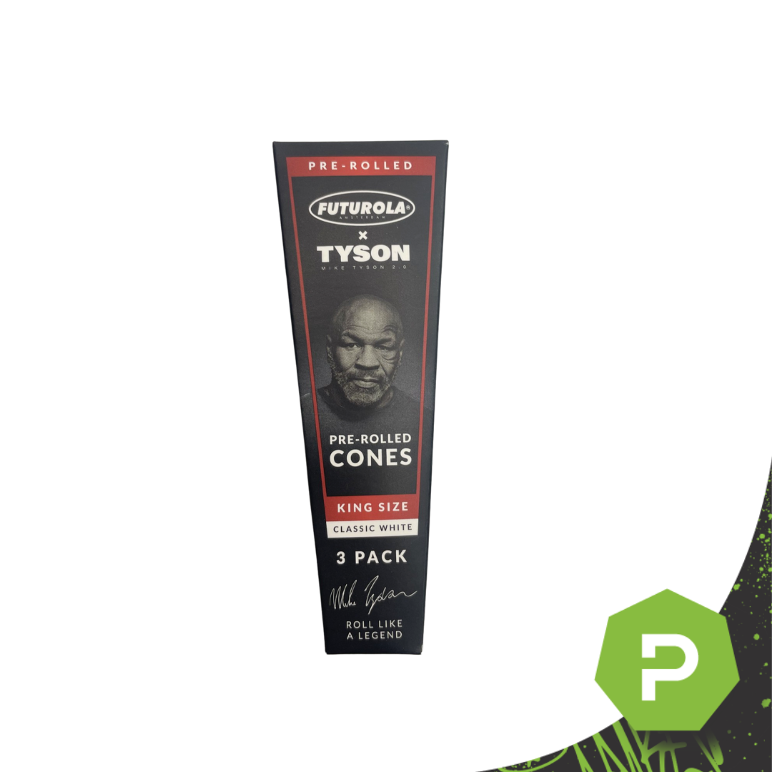 Photograph of product: Mike Tyson 3pk King Sized Cones