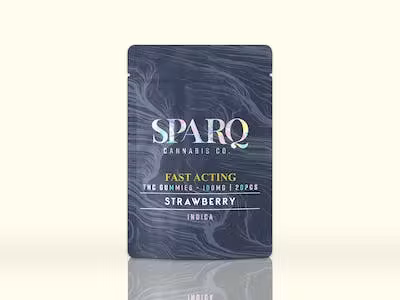 Photograph of product: Sparq Strawberry Gummies 5mg 20pk