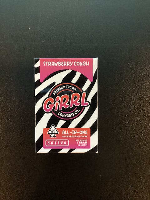 Photograph of product: Girrl-AIO- Strawberry Cough 1G - 