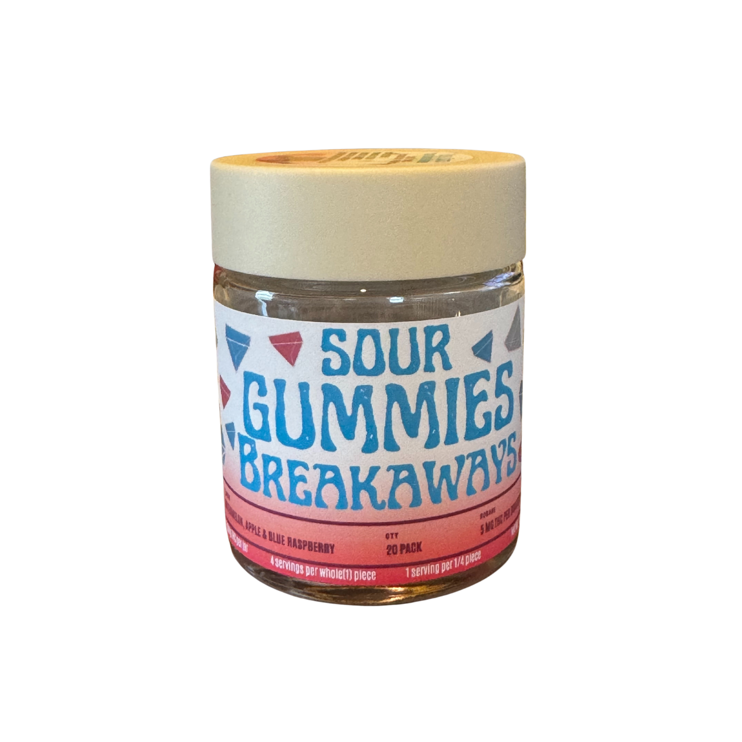 Photograph of product: Breakaways Sour Gummy I 100mg I Highly Rooted