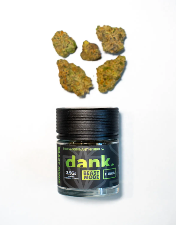Photograph of product: Dank - Beast Mode - Flower - 3.5g